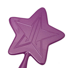 Load image into Gallery viewer, Purple Glitter Star Hand Mirror
