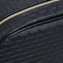 Load image into Gallery viewer, Black Double Zip Makeup Bag
