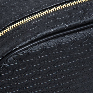 Black Double Zip Makeup Bag